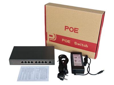 Les pièces de rechange dignes de confiance d'appareil-photo de télévision en circuit fermé, rendent le commutateur compact de POE de 8 ports